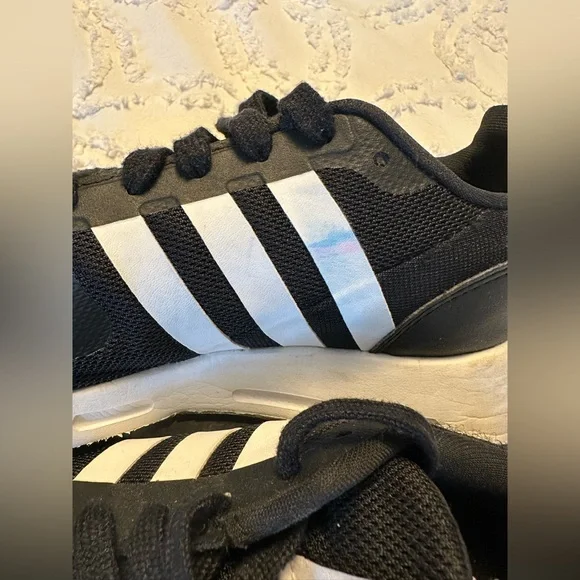 Adidas Black and White Multix Sneakers | Size 5 - Picture 5 of 7